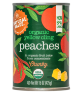 Natural Value Organic Peaches Chunky