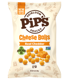 Pip's Heirloom Snacks Cheese Balls Real Cheddar