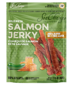 SeaChange Seafoods Wild Keta Salmon Jerky Honey & Jalapeno