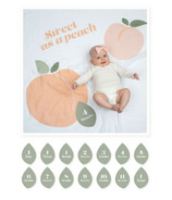 Lulujo Baby's 1st Year Milestone Blanket Sweet as a Peach