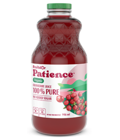 Fruit d'Or Organic Cranberry Juice 100% Pure No Added Sugar