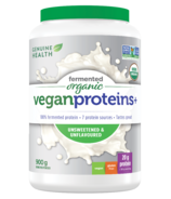 Genuine Health Fermented Organic Vegan Proteins+ Unflavoured (Protéines végétaliennes fermentées non aromatisées)