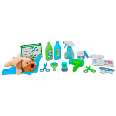 Melissa Doug Wash and Trim Dog Grooming Play Set