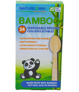 NatureZway Bamboo Disposable Spoons
