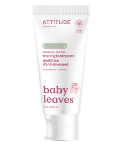 ATTITUDE Baby Leaves Fluoride Free Gel Toothpaste Strawberry
