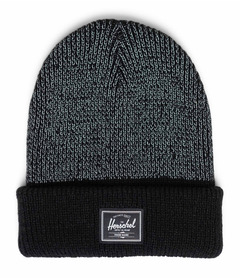 Herschel Supply Elmer Reflective Ribbed Beanie Black