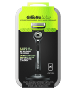 Gillette Labs Chrome Exfoliating Razor with Travel Case + 3 Cartridges