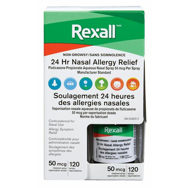 Buy Rexall 24Hr Nasal Allergy Relief Spray 50mcg at Well.ca | Free ...