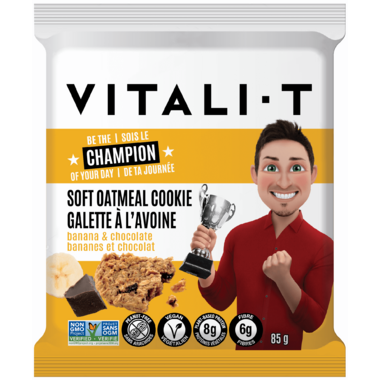 Buy Vitali-T Banana & Chocolate Oatmeal Cookie from Canada at Well.ca