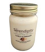 Serendipity Candles Mason Jar Vanilla + Cinnamon