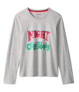 Hatley Womens Longsleeve Shirt The Christmas Type Grey