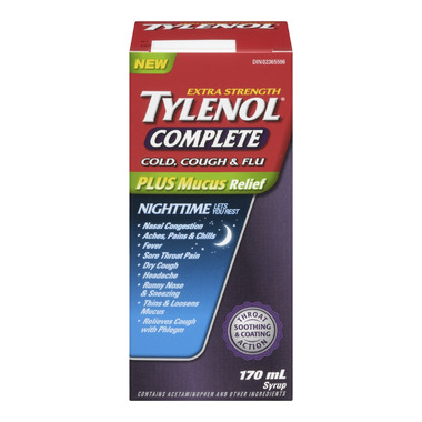 Tylenol Complete Cold, Cough & Flu Extra Strength Night Syrup Tylenol Complete Cold, Cough & Flu Extra Strength Night Syrup