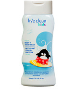 Lotion nettoyante pour les cheveux et le corps pour enfants de Live Clean Kids senteur tropicale
