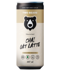 Two Bears Frothed Chai Tea Latte with Oat Milk
