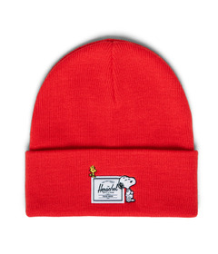 Herschel Supply x Peanuts Elmer Beanie Snoopy & Woodstock Poppy Red