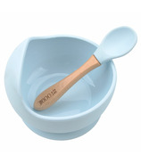 Glitter & Spice Silicone Bowl + Spoon Set Ice Blue
