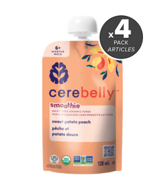 Cerebelly Organic Sweet Potato Peach Smoothie Bundle
