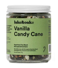 Lake & Oak Tea Co. Superfood Tea Blend Vanilla Candy Cane