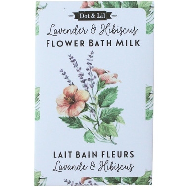 Dot & Lil Lavender & Hibiscus Flower Milk Bath Sachet Dot & Lil Lavender & Hibiscus Flower Milk Bath Sachet