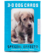 Kikkerland Cartes à jouer Chiens 3D