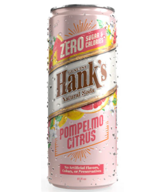 Hank's Natural Soda Zero Sugar Pompelmo Citrus