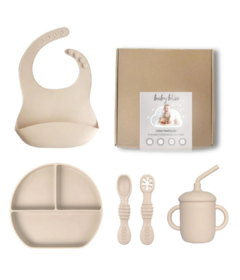 Baby Bliss Infant Feeding Set Almond