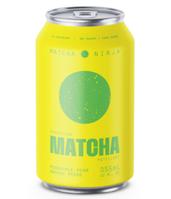 Matcha Ninja Pineapple Pear Sparkling Matcha