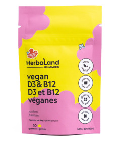 image of Herbaland Vegan D3 & B12 Gummies with sku:340483