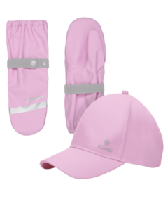 Kombi Children Rain Cap & Mitt Orchid Petal Bundle