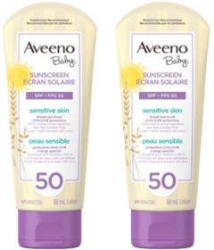Aveeno Baby Sensitive Skin Mineral Sunscreen SPF 50 Bundle