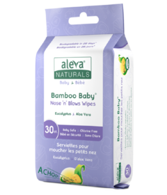 Aleva Naturals Bamboo Baby Nose 'n' Blows Wipes