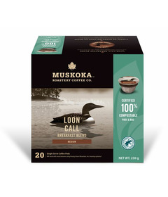 Muskoka Roastery Coffee Co. Single Serve Pods Loon Call Breakfast Medium