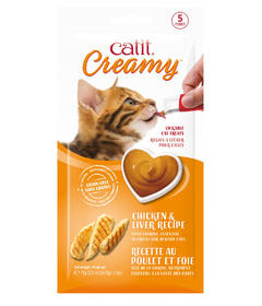 Catit Creamy Lickable Cat Treat Chicken & Liver