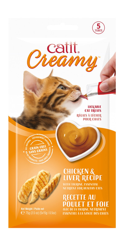 Acheter Catit Traitements crémeux pour chats à lécher Poulet & Foie à ...
