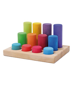 Grimm's Sorting Board with Rollers Rainbow