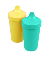 Re-Play Spill Proof Cups Aqua and Sunny Yellow