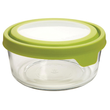 Anchor TrueSeal 7 Cup Round Storage Container with Green Lid Anchor TrueSeal 7 Cup Round Storage Container with Green Lid