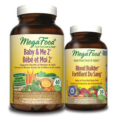 Buy MegaFood Baby & Me 2 Multi-Vitamin with Bonus Blood Builder at