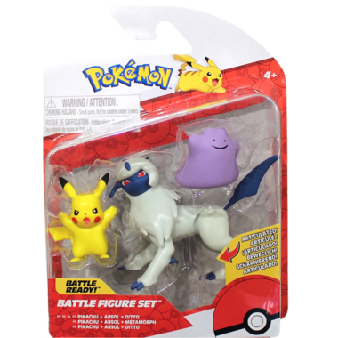 Pokemon Battle Figure Set Pikachu Absol and Ditto
