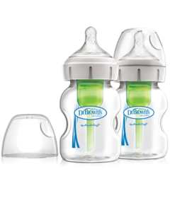 Dr. Brown's Options+ Wide Neck Glass Bottle