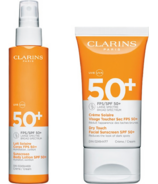 Clarins SPF 50+ Face & Body Sunscreen Bundle