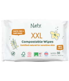 Naty Compostable Unscented Wipes