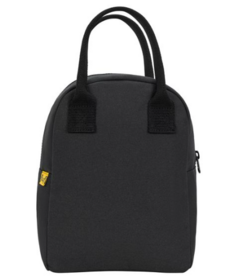Fluf Zipper Lunch Bag Carbon + Carbon