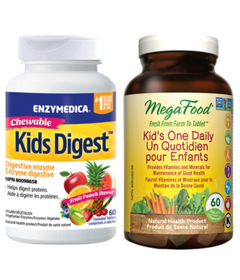Enzymedica Kid's Digestive Enzymes & MegaFood Kid's Multivitamin Bundle