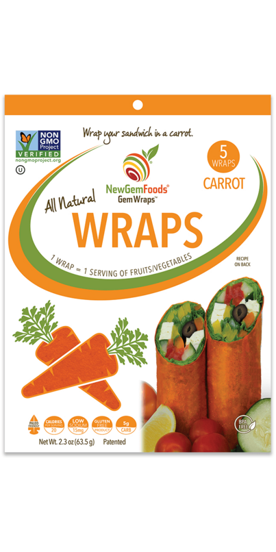 Buy NewGem Foods GemWraps All Natural Wraps Carrot at Well.ca | Free ...