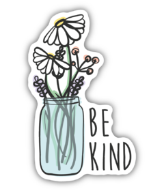 Stickers Northwest Be Kind Wildflower Jar Sticker