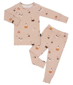 Belan.J Long Sleeve PJ Set Witch Cats