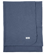 Loulou Lollipop Waffle Stretch Knit Blanket Denim Blue