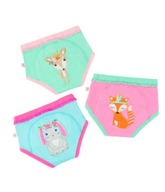 ZOOCCHINI Organic Cotton Potty Training Pants Set Woodland Princess