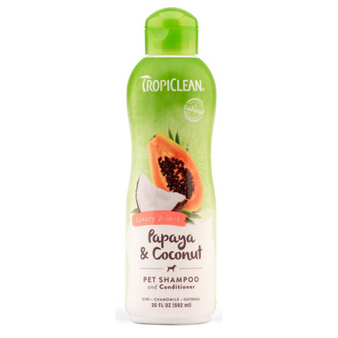 TropiClean Papaya & Coconut 2-in-1 Shampoo & Conditioner TropiClean Papaya & Coconut 2-in-1 Shampoo & Conditioner
